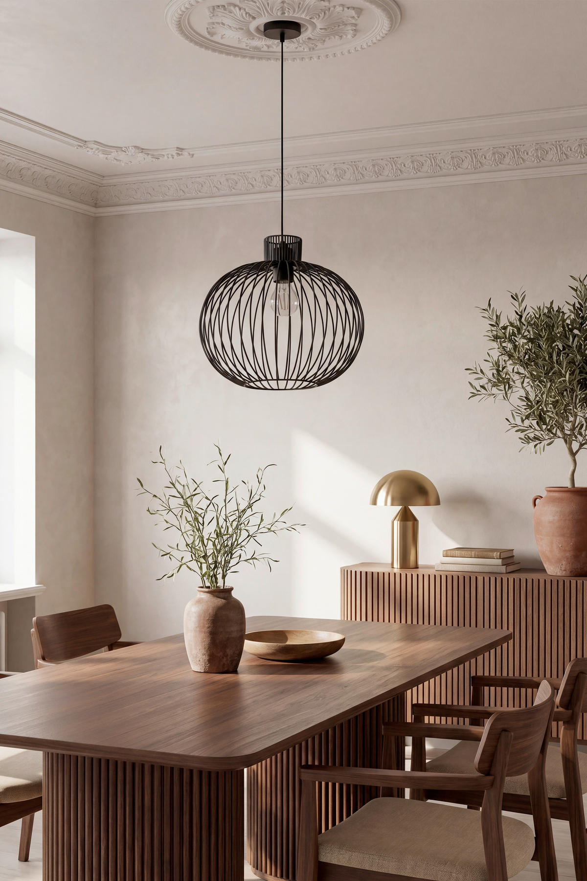 HÄNGELEUCHTE 35/150 cm  - Schwarz, Trend, Metall (35/150cm) - Collett's Monde