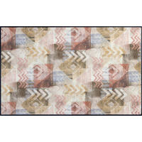 DVEŘNÍ ROHOŽKA, 75/120 cm, béžová, světle hnědá - béžová/světle hnědá, Design, textil/plast (75/120cm) - wash+dry