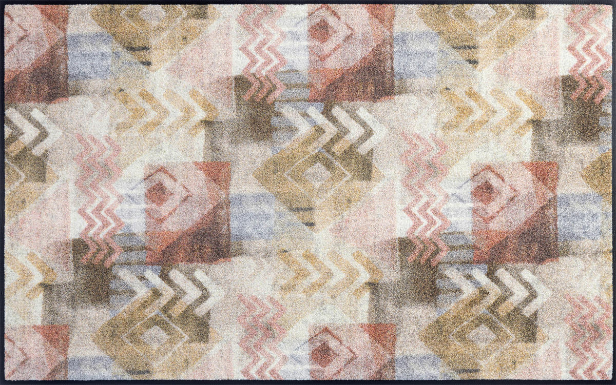 DVEŘNÍ ROHOŽKA, 75/120 cm, béžová, světle hnědá - béžová/světle hnědá, Design, textil/plast (75/120cm) - wash+dry