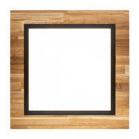 LED-DECKENLEUCHTE 5/55/55 cm   - Schwarz, Design, Holz/Metall (5/55/55cm)