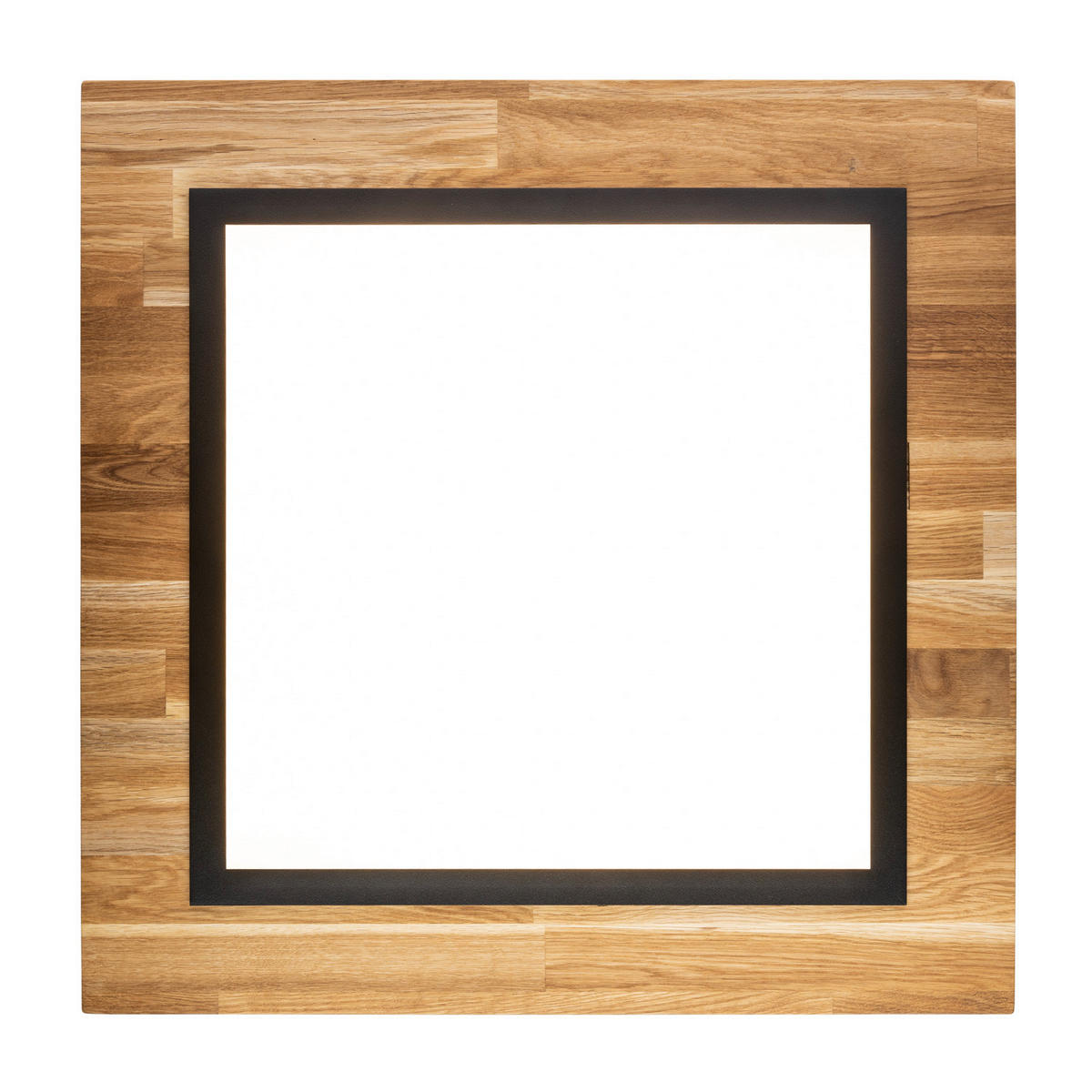 LED-DECKENLEUCHTE 5/55/55 cm   - Schwarz, Design, Holz/Metall (5/55/55cm)