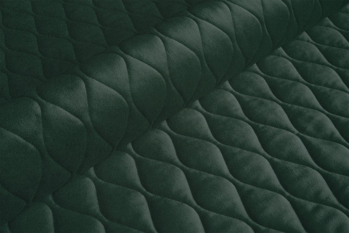 SCHLAFSOFA Samt Grün  - Goldfarben/Grün, Design, Textil/Metall (235/96/104cm) - MID.YOU