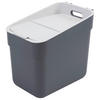 ABFALLEIMER 20 L  - Dunkelgrau/Grau, KONVENTIONELL, Kunststoff (25/33/37cm) - Keter