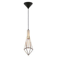 VISEČA SVETILKA  Ava      15/144 cm       - črna/barve brona, Basics, kovina (15/144cm)