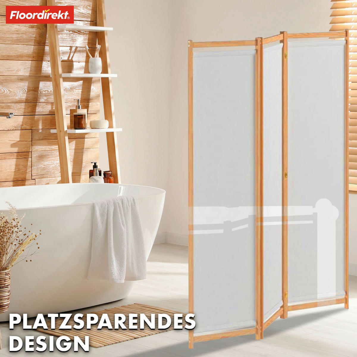 TRENNWAND - Naturfarben, Basics, Holz (120/170/1,5cm) - Floordirekt