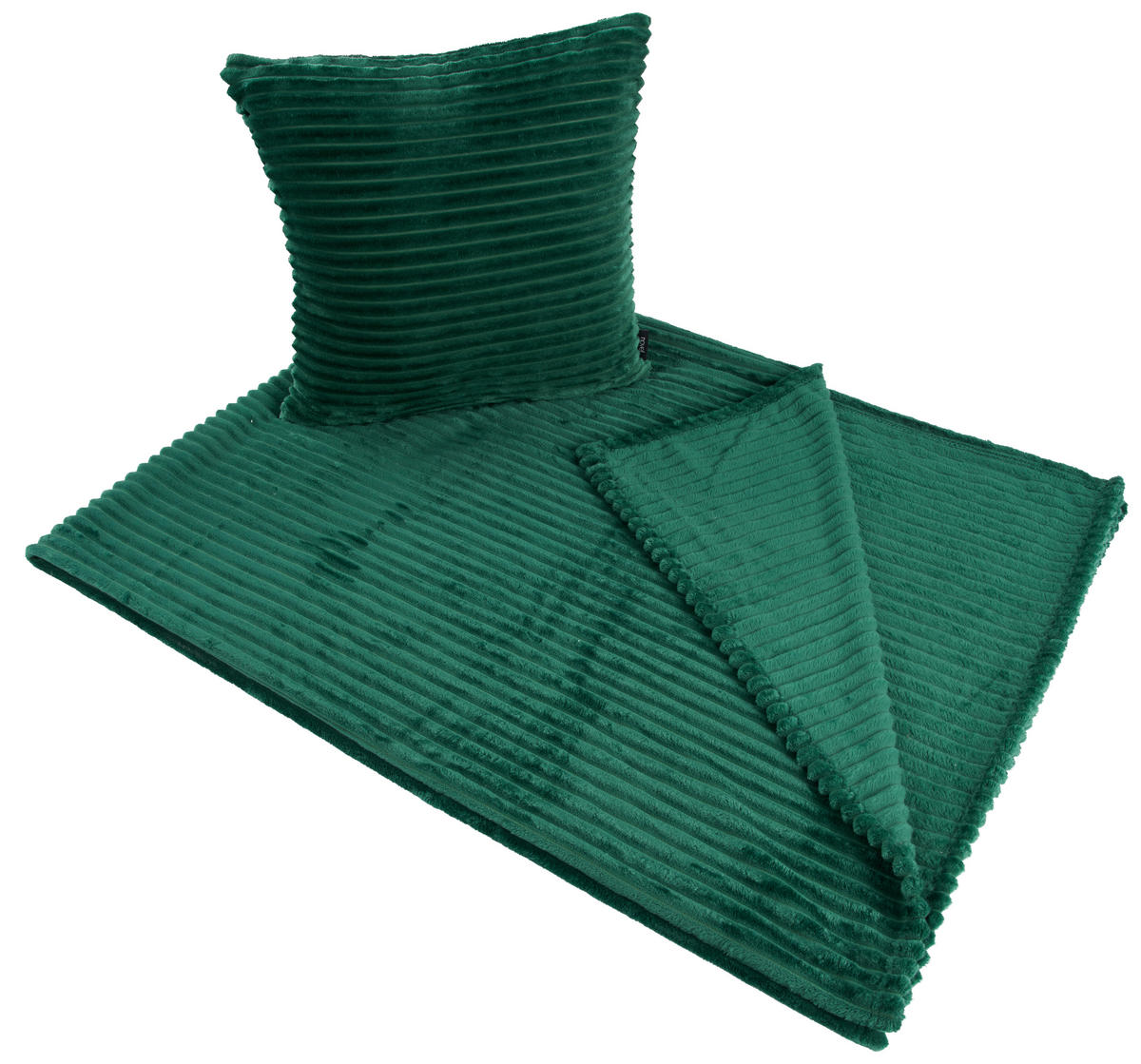 TANKA ODEJA 150/200 cm smaragdno zelena  - smaragdno zelena, Basics, tekstil (150/200cm) - Novel