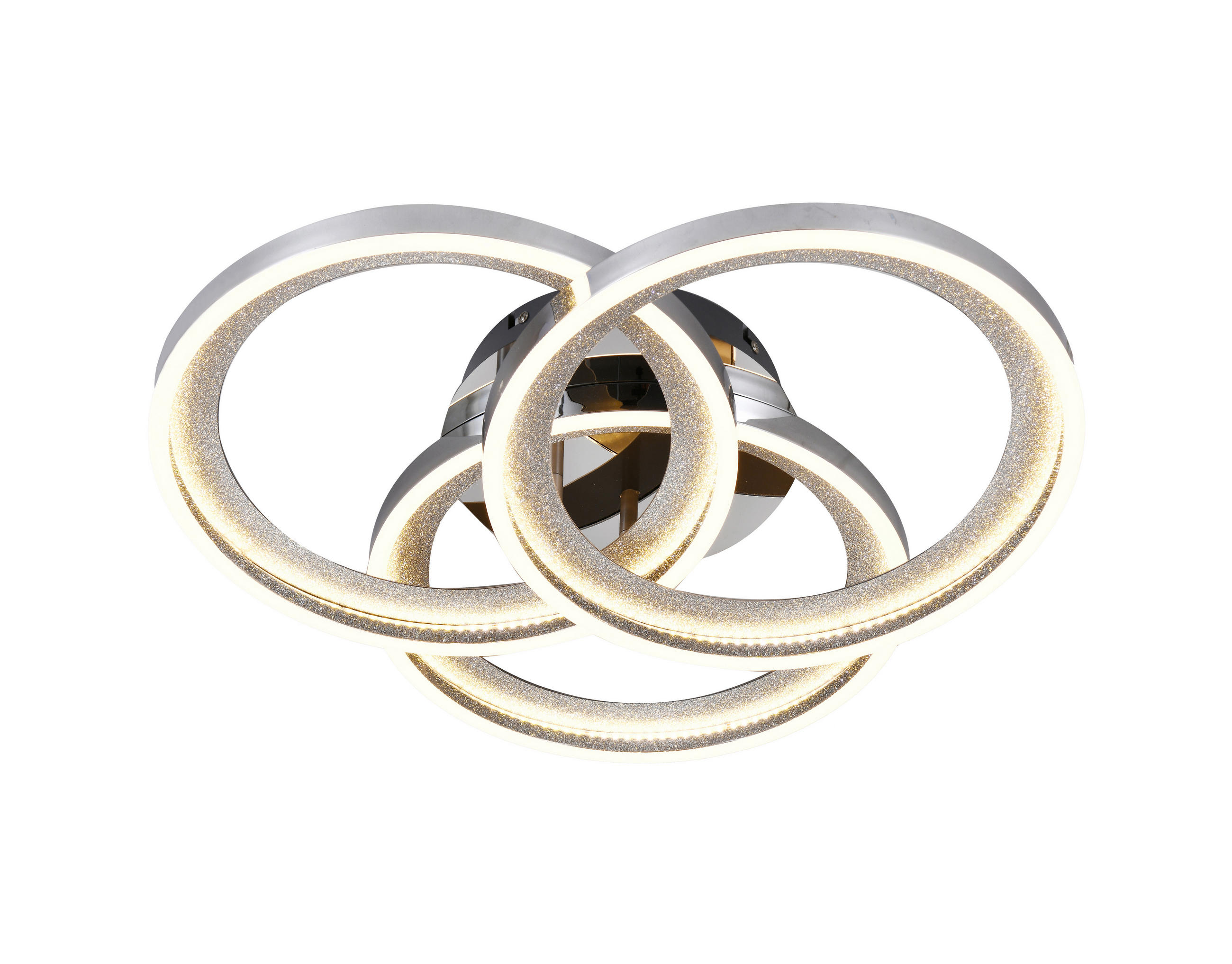 LED PLAFONJERA AXIS  - boja hroma, Dizajnerski, metal (53/50/10,5cm)