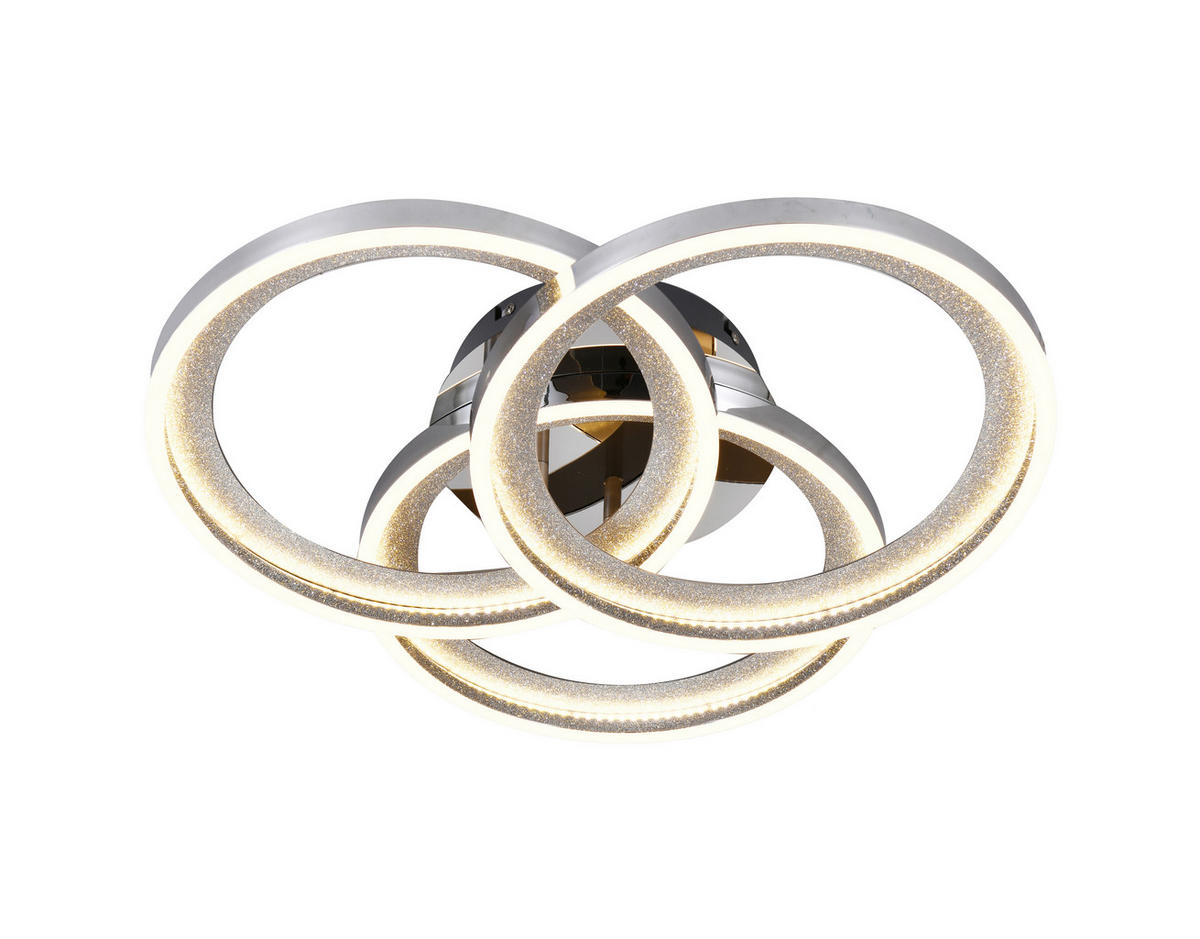 LED PLAFONJERA AXIS  - boja hroma, Dizajnerski, metal (53/50/10,5cm)