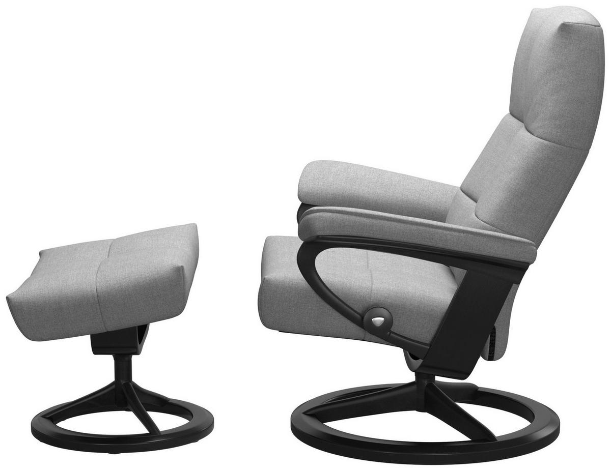 RELAXSESSELSET in Holz, Metall, Textil Hellgrau  - Hellgrau, Design, Holz/Textil (84/103/74cm) - Stressless
