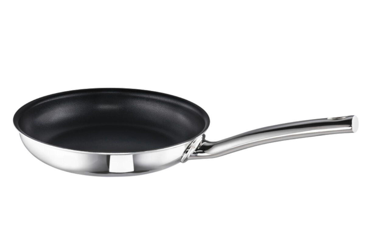 BRATPFANNE PTFE-Antihaftbeschichtung 24 cm  - Edelstahlfarben, Basics, Metall (24cm) - Schulte Ufer