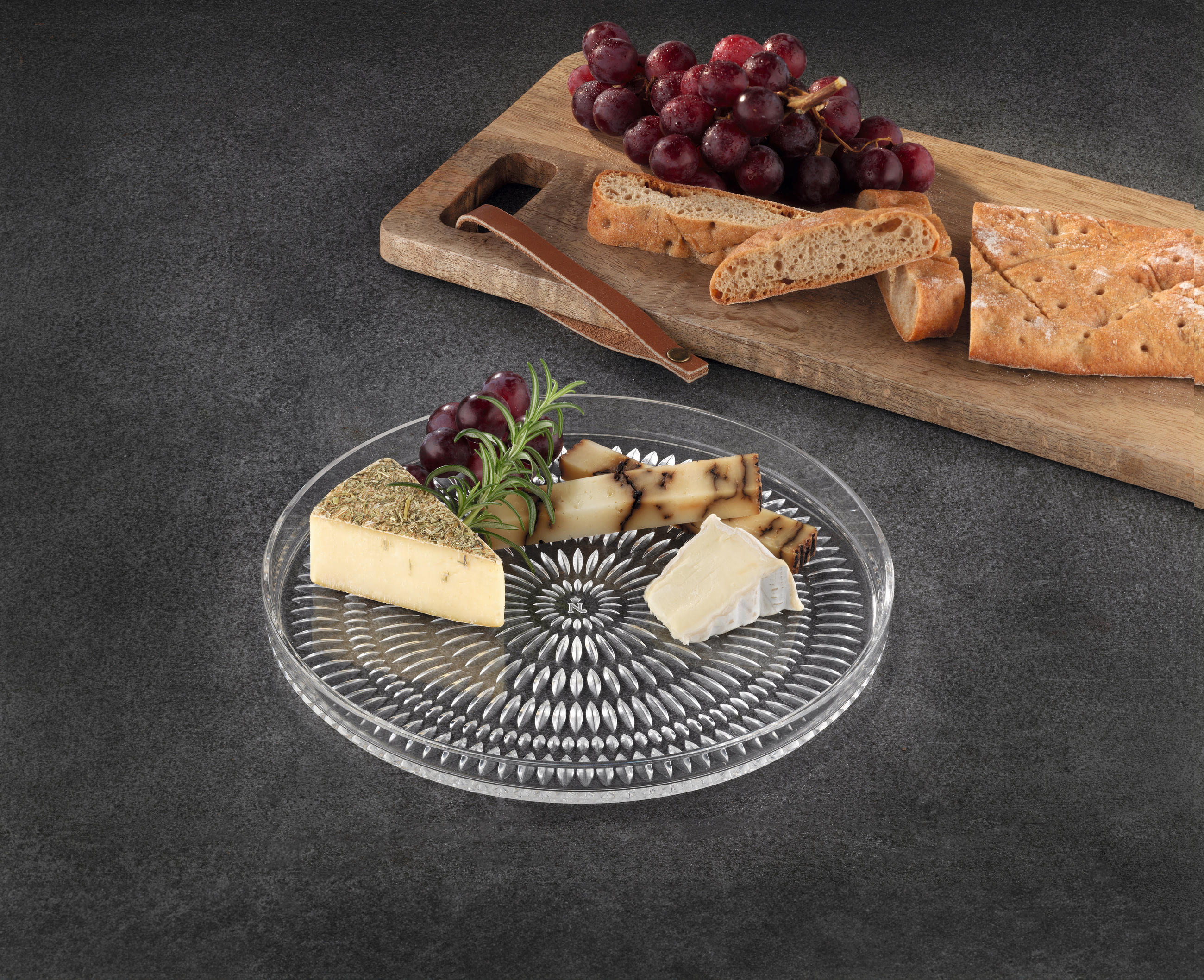 TELLERSET Ethno / Nachtmann 2-teilig  - Klar, Basics, Glas (22,0/2,0/22,0cm) - Nachtmann