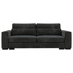 SCHLAFSOFA  in Flachgewebe Schwarz  - Schwarz, KONVENTIONELL, Kunststoff/Textil (235/80/120cm) - Carryhome