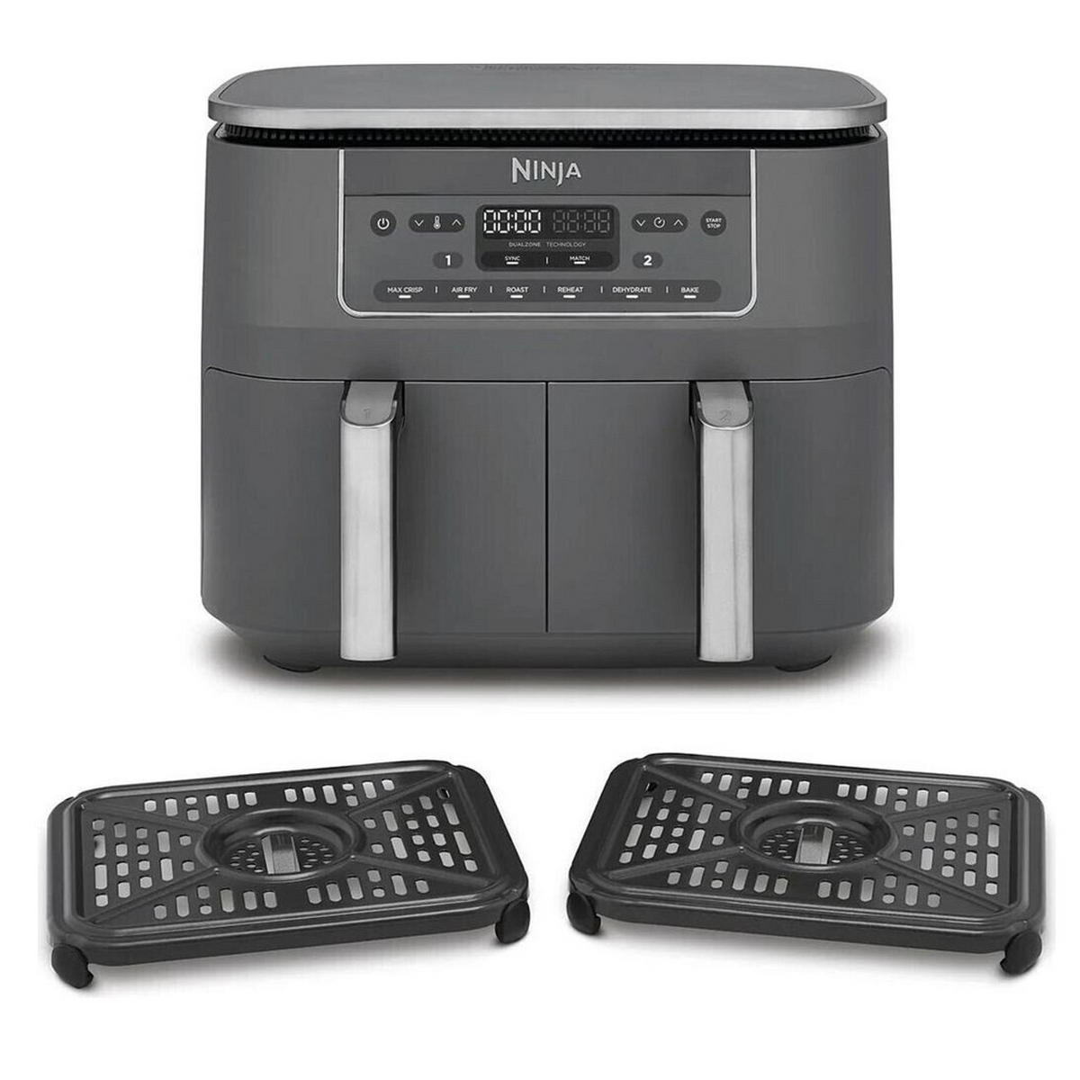 HEIßLUFTFRITTEUSE NINJA 7,6 L  - Dunkelgrau, Basics, Keramik