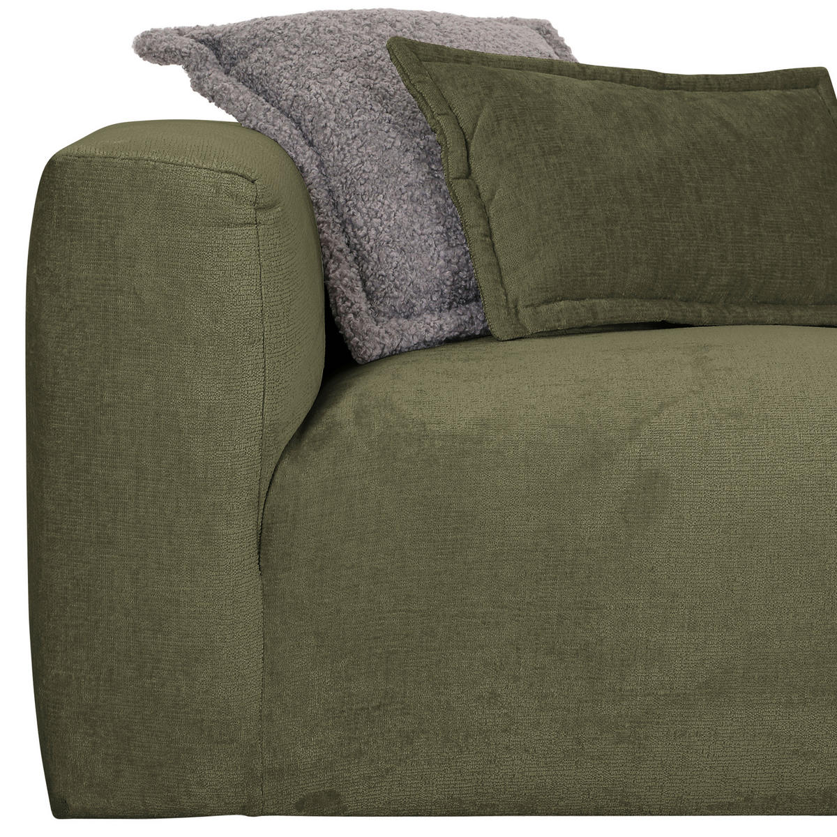 HÖRNSOFFA i chenille skogsgrön  - skogsgrön/svart, Design, textil/plast (280/175cm) - MID.YOU