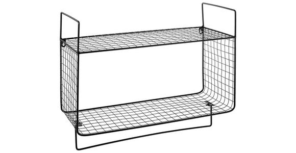 WANDREGAL  - Schwarz, Basics, Metall (60/24/48cm) - Ambia Home