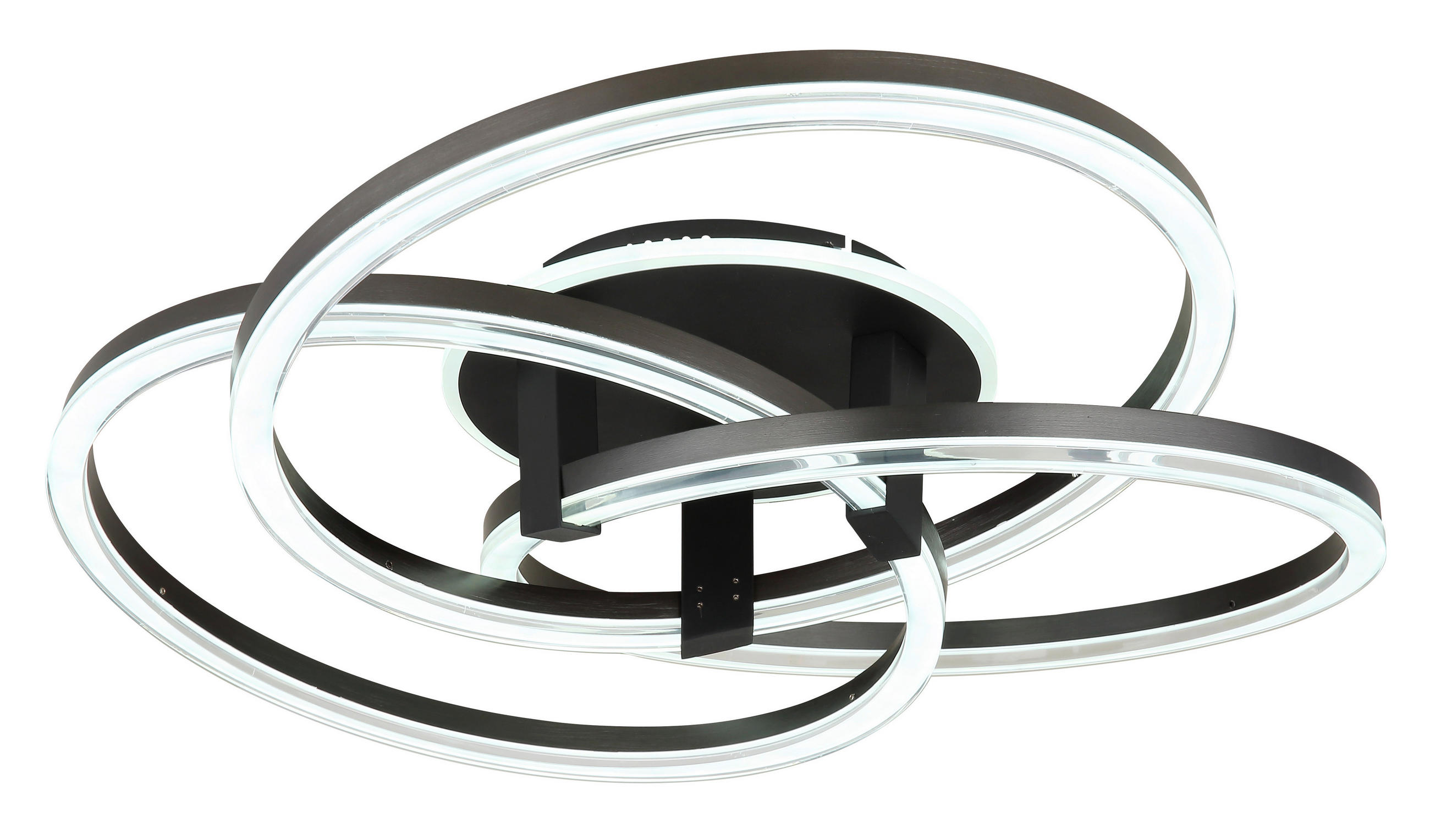 LED-DECKENLEUCHTE 78/25 cm   - Klar/Anthrazit, Design, Kunststoff/Metall (78/25cm) - Globo