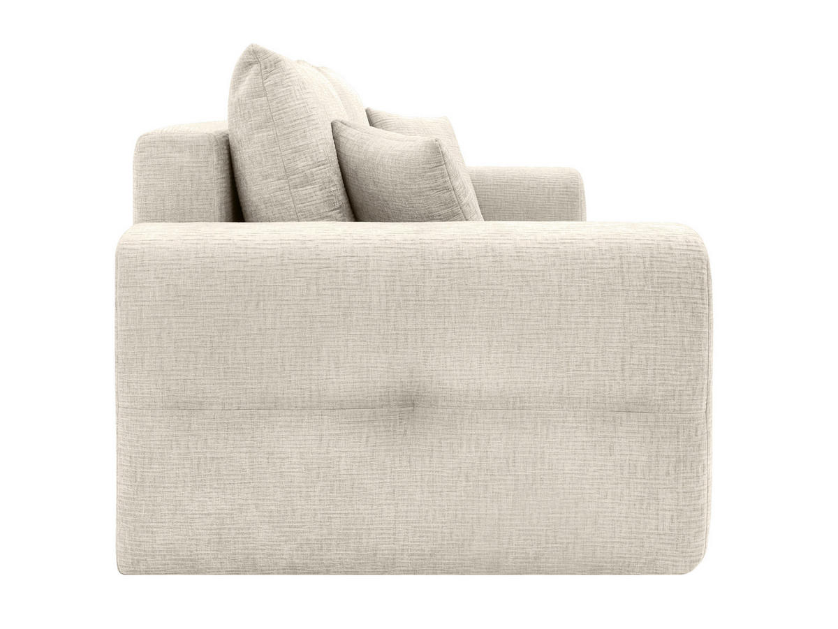 KANAPÉÁGY textil bézs  - bézs/fekete, Design, műanyag/textil (241/90/106cm) - MID.YOU