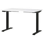 SCHREIBTISCH 120/80/72-118 cm Schwarz, Weiß elektrisch höhenverstellbar  - Schwarz/Weiß, MODERN, Holzwerkstoff/Metall (120/80/72-118cm) - Novel