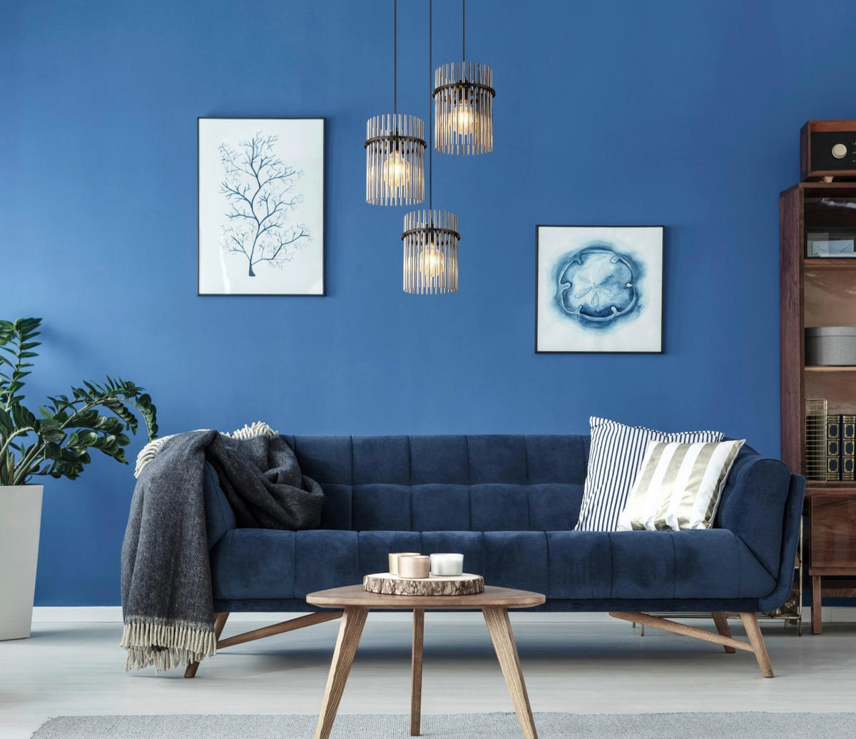 HÄNGELEUCHTE 47/140 cm   - Schwarz, Design, Glas/Metall (47/140cm) - Collet's Monde