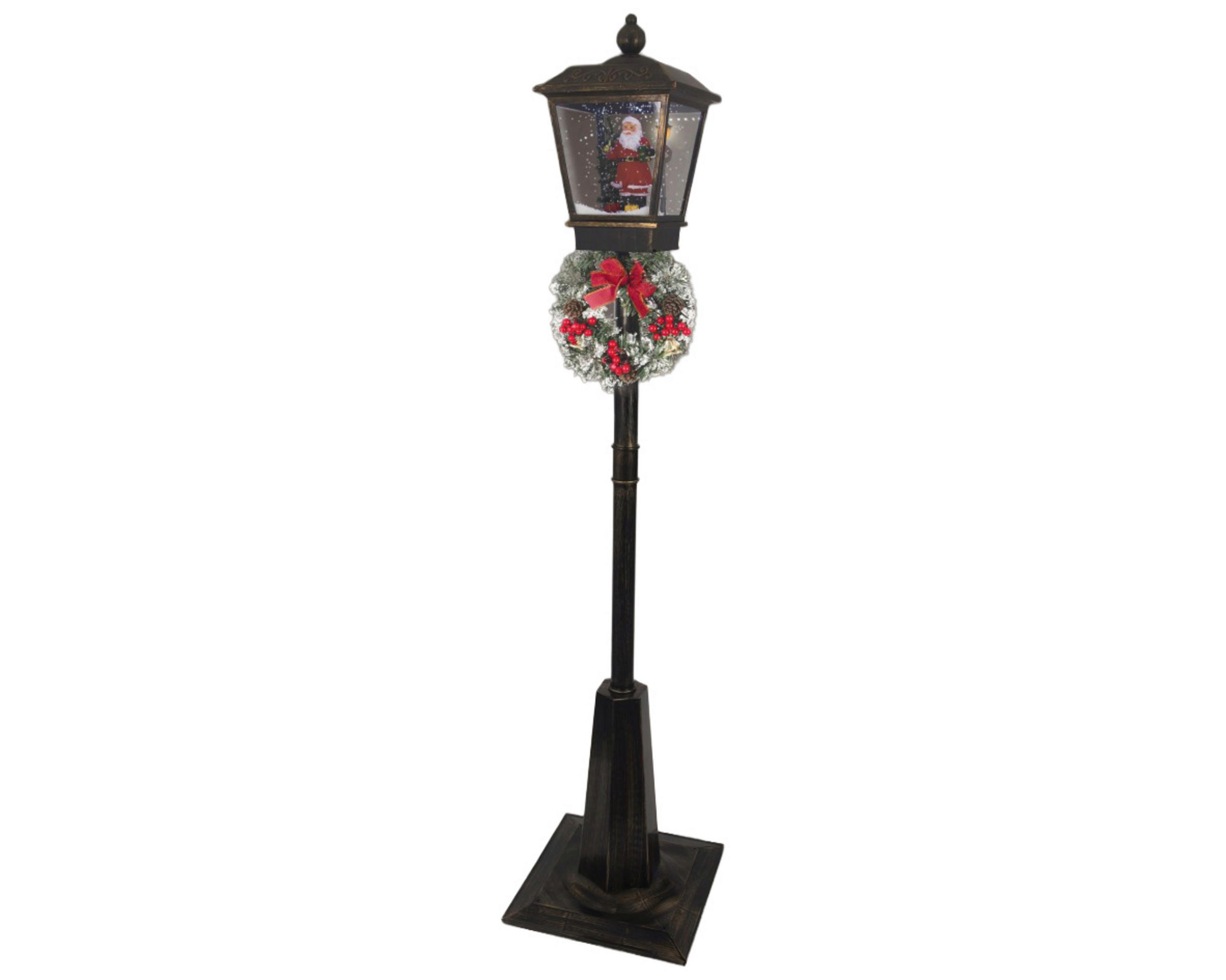 LED LYKTA - mörkbrun, Lifestyle, plast (40/180/40cm) - X-Mas