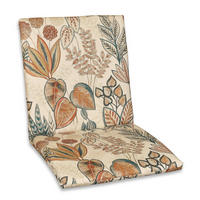 SESSELAUFLAGE Floral  - Hellbraun/Beige, Basics, Textil (100/4/50cm)