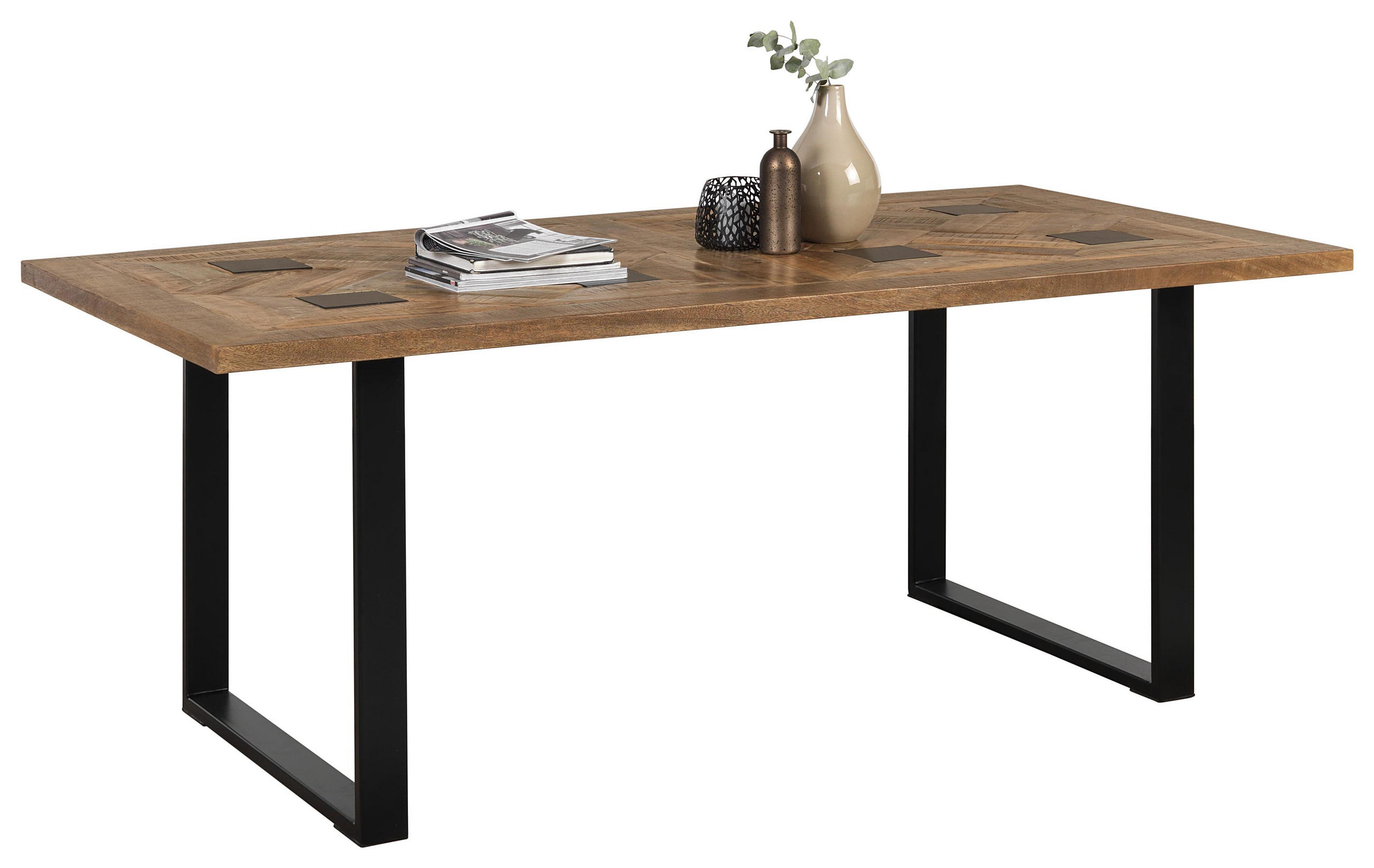 Esstisch in Holz, Metall 200/100/76 cm