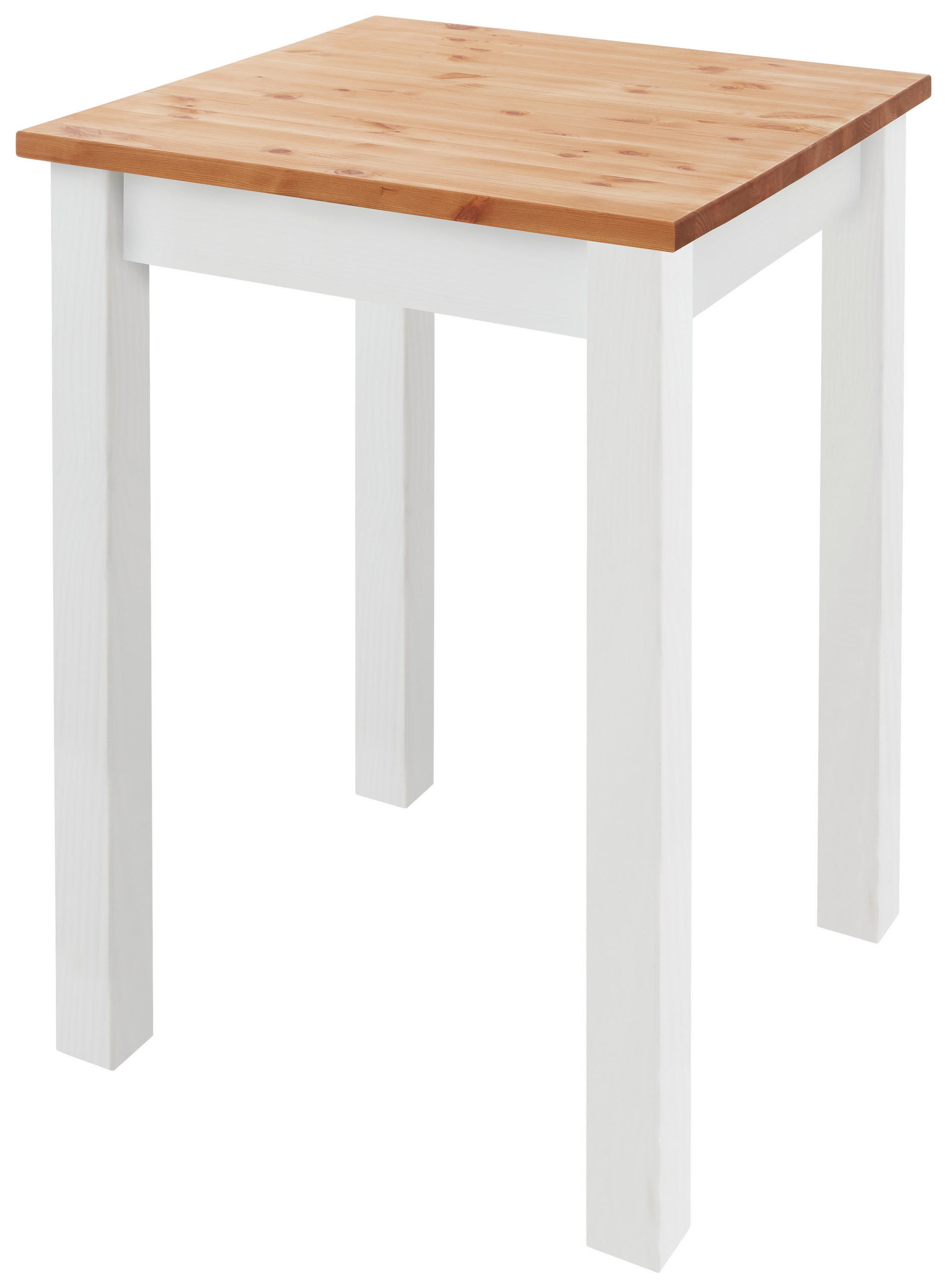 BARTISCH  - Laugenfarbig/Weiß, ROMANTIK / LANDHAUS, Holz (78/78/103cm) - Boxxx