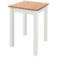 BARTISCH  - Laugenfarbig/Weiß, ROMANTIK / LANDHAUS, Holz (78/78/103cm) - Boxxx