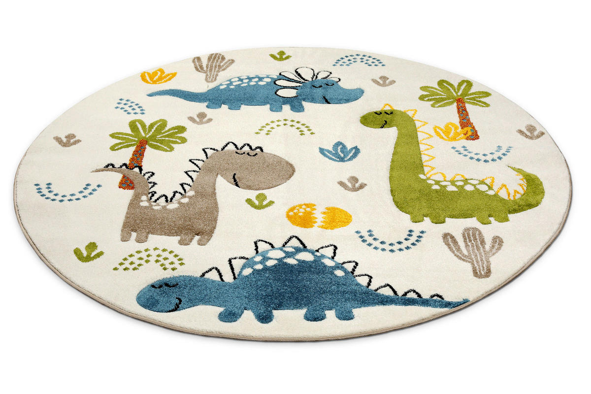 KINDERTEPPICH 120 cm Dino & Friends Dinosaurier  - Multicolor, Design, Textil (120cm)