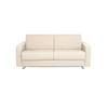 SCHLAFSOFA Flachgewebe Naturfarben  - Chromfarben/Naturfarben, KONVENTIONELL, Textil/Metall (195/84/100cm) - Bali