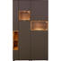 VITRINE in massiv Eiche Eichefarben, Dunkelbraun - Edelstahlfarben/Eichefarben, Design, Glas/Holz (120/207/43cm) - Venjakob VITRINE in massiv Eiche Eichefarben, Dunkelbraun - Edelstahlfarben/Eichefarben, Design, Glas/Holz (120/207/43cm) - Venjakob