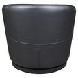 DESIGNSESSEL in Echtleder Schwarz  - Schwarz, Design, Leder/Kunststoff (76/74/75cm) - Xora