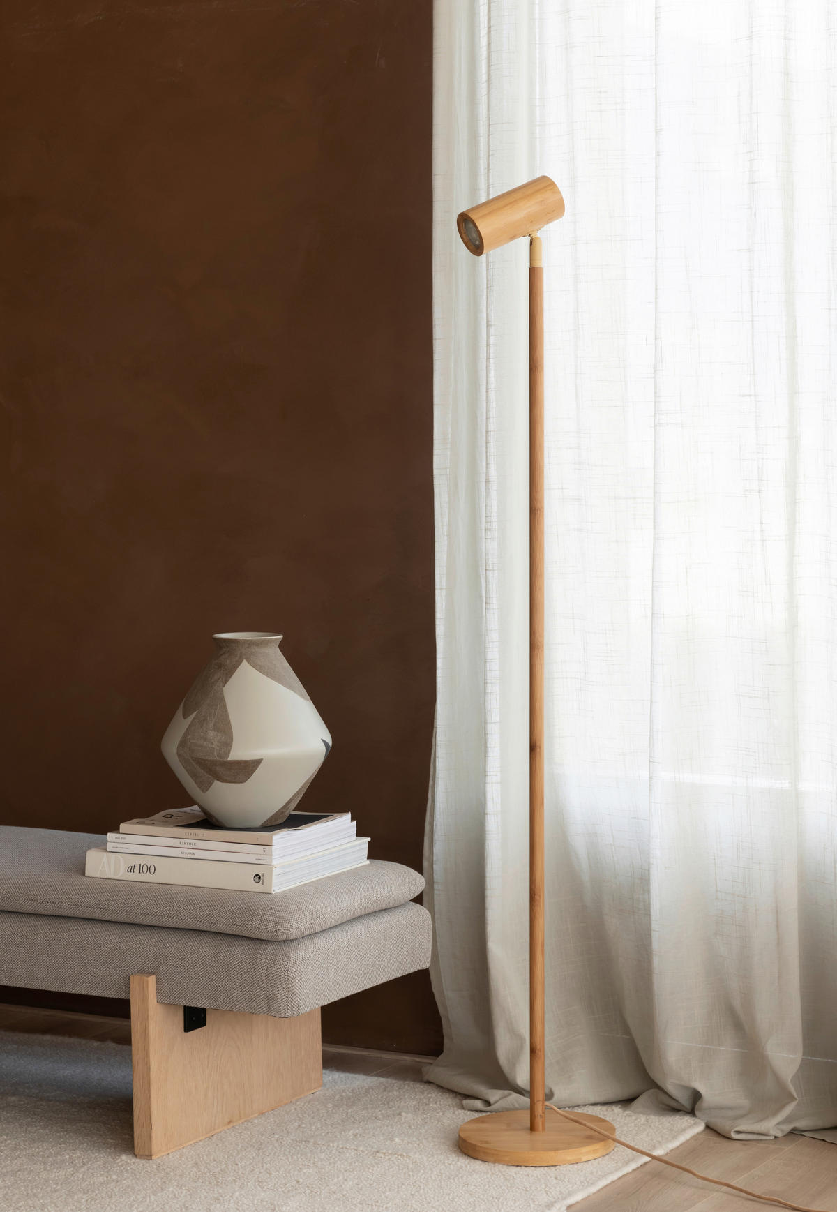 STEHLEUCHTE 25/25/141 cm    - Naturfarben, Basics, Naturmaterialien (25/25/141cm) - Good & Mojo