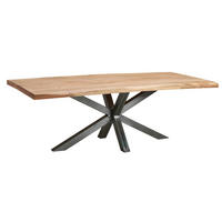 ESSTISCH Holz, Metall 220/100/76 cm   - Naturfarben, Modern, Holz/Metall (220/100/76cm) - MID.YOU