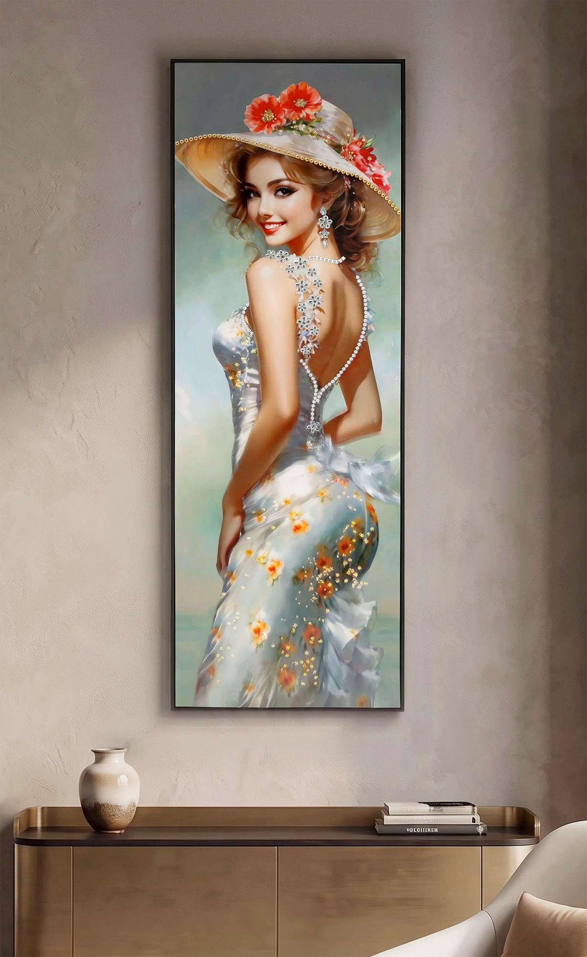 LEINWANDBILD Frauen  - Schwarz, Basics, Holz/Kunststoff (52/152/4.5cm)