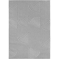 FLACHWEBETEPPICH 200/290 cm HELIX Silberfarben  - Silberfarben, Basics, Kunststoff/Textil (200/290cm) - Novel