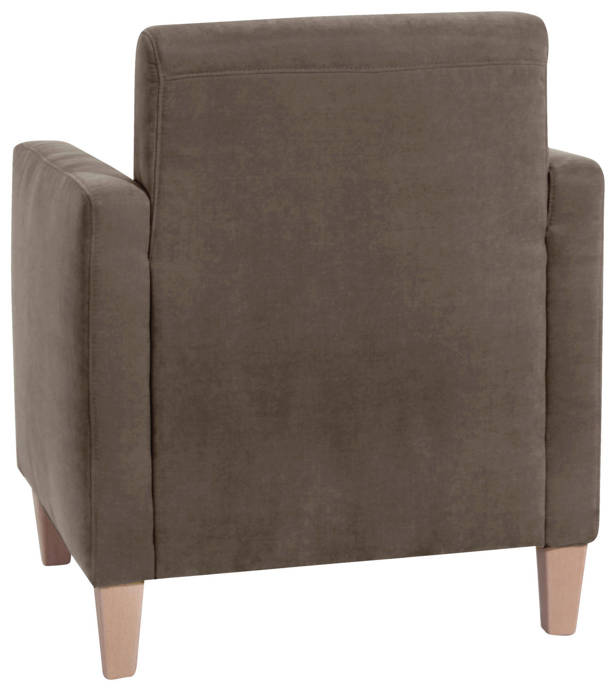 SESSEL in Velours Sahara  - Naturfarben/Sahara, Design, Holz/Textil (71/81/70cm) - Max Winzer