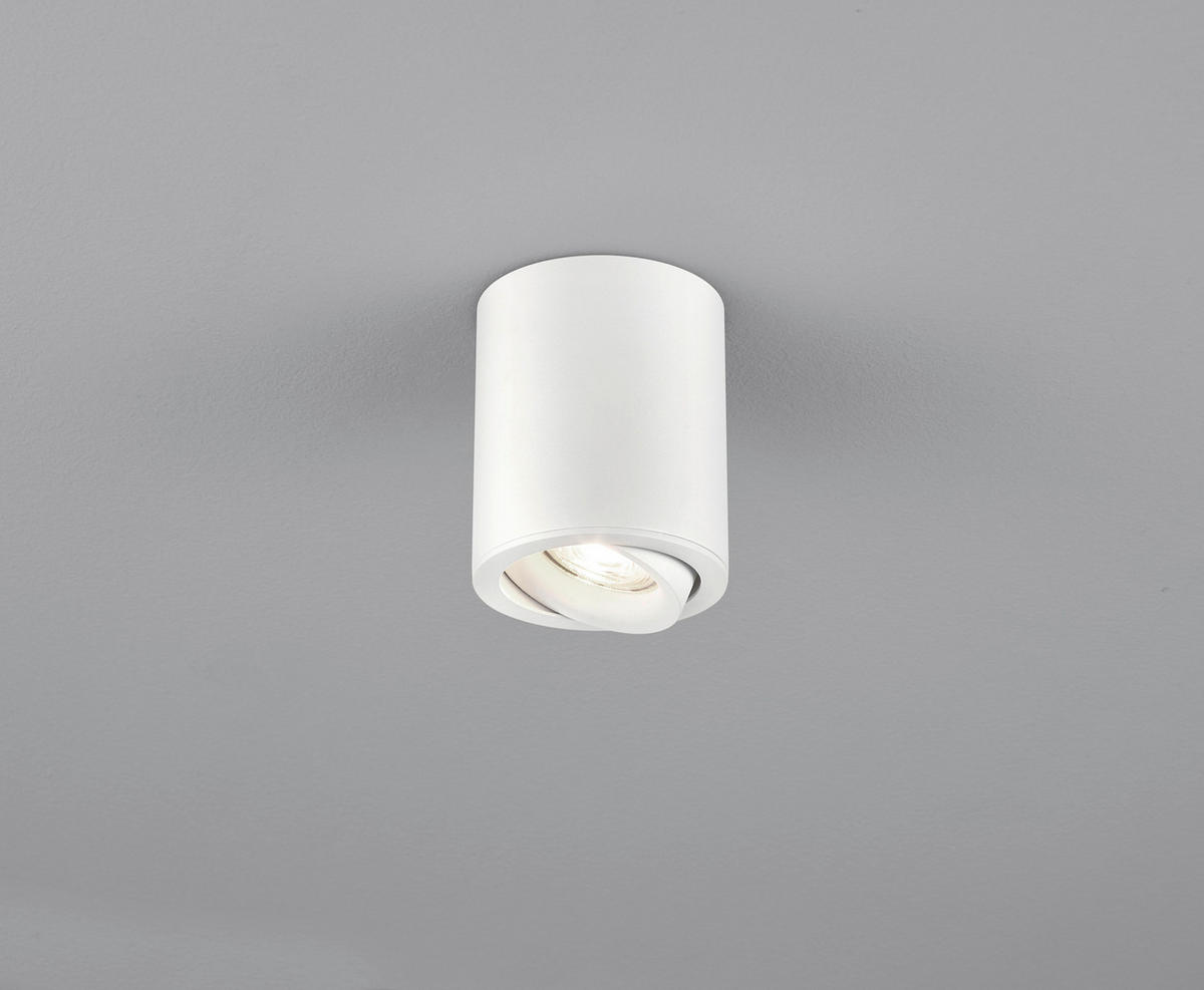 AUFBAULEUCHTE Neso 8.5/10 cm  - Weiß, Design, Metall (8.5/10cm) - Helestra