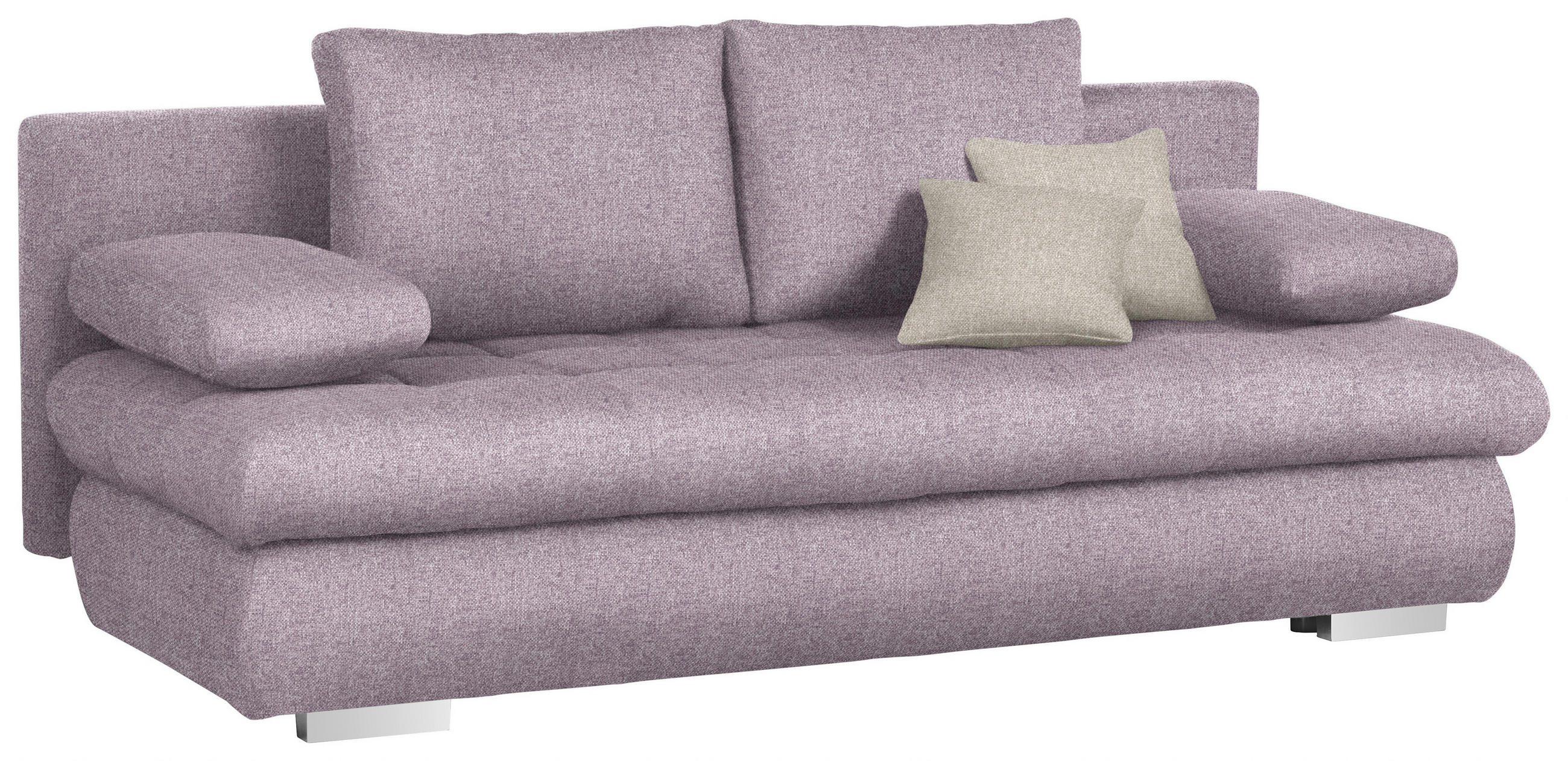 SOFA LEŽAJ jorgovan  - boja hroma/siva, Dizajnerski, tekstil/plastika (205/88/96cm) - Ti'me