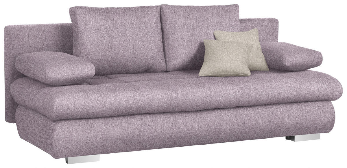 SOFA LEŽAJ jorgovan  - boja hroma/siva, Dizajnerski, tekstil/plastika (205/88/96cm) - Ti'me