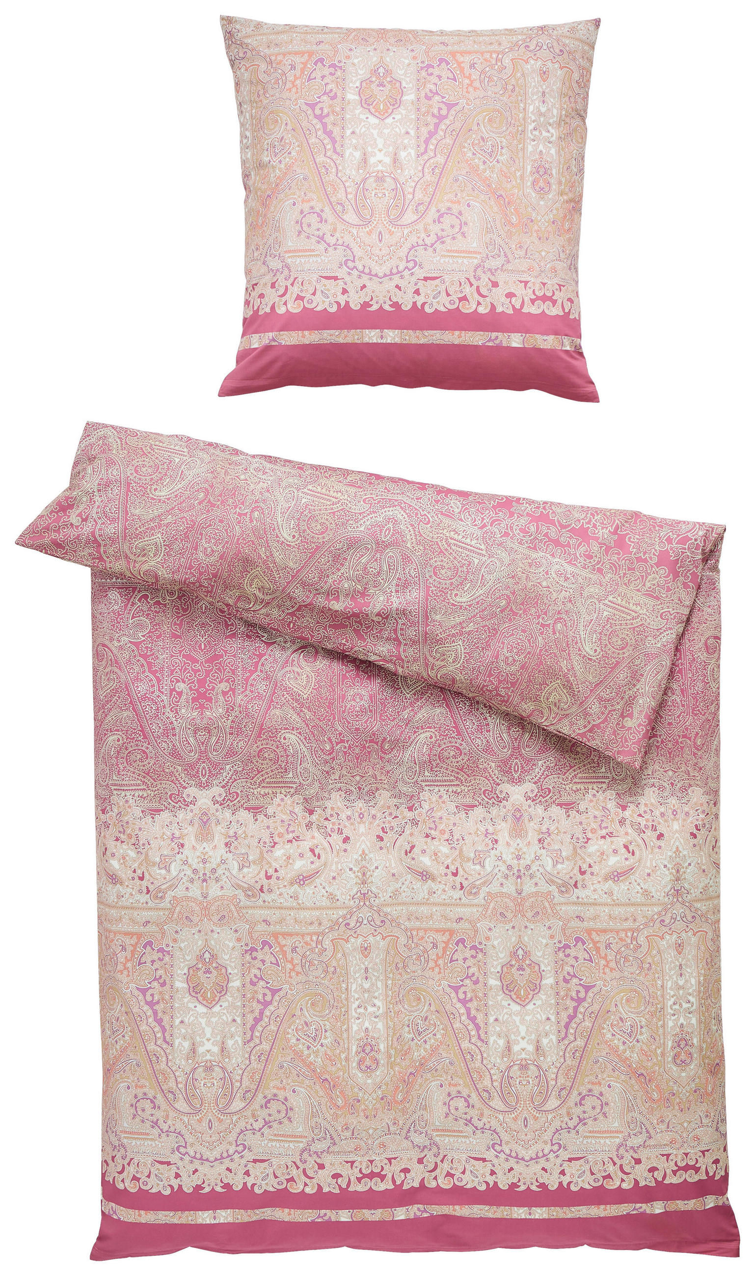 BETTWÄSCHE Satin 135/200 cm  - Bordeaux, KONVENTIONELL, Textil (135/200cm) - Bassetti