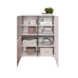 HIGHBOARD  99,4/119,4/39,8 cm  - Kaschmir/Schwarz, Design, Holzwerkstoff/Kunststoff (99,4/119,4/39,8cm) - Xora
