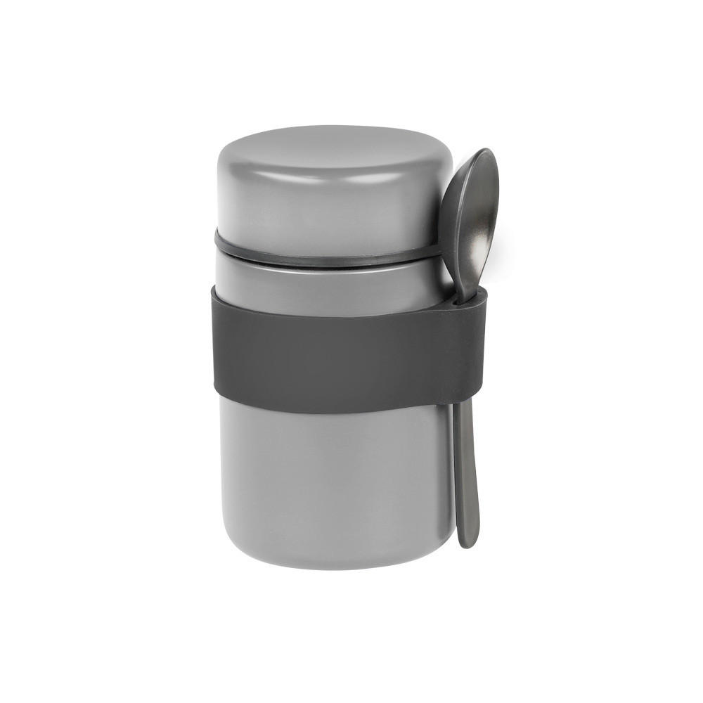 THERMOBECHER 0,4 l  - Grau, Basics, Kunststoff/Metall (10/8,5/14cm) - Kesper