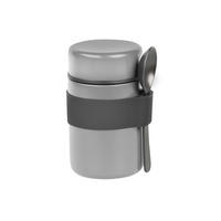 THERMOBECHER 0,4 l  - Grau, Basics, Kunststoff/Metall (10/8,5/14cm) - Kesper