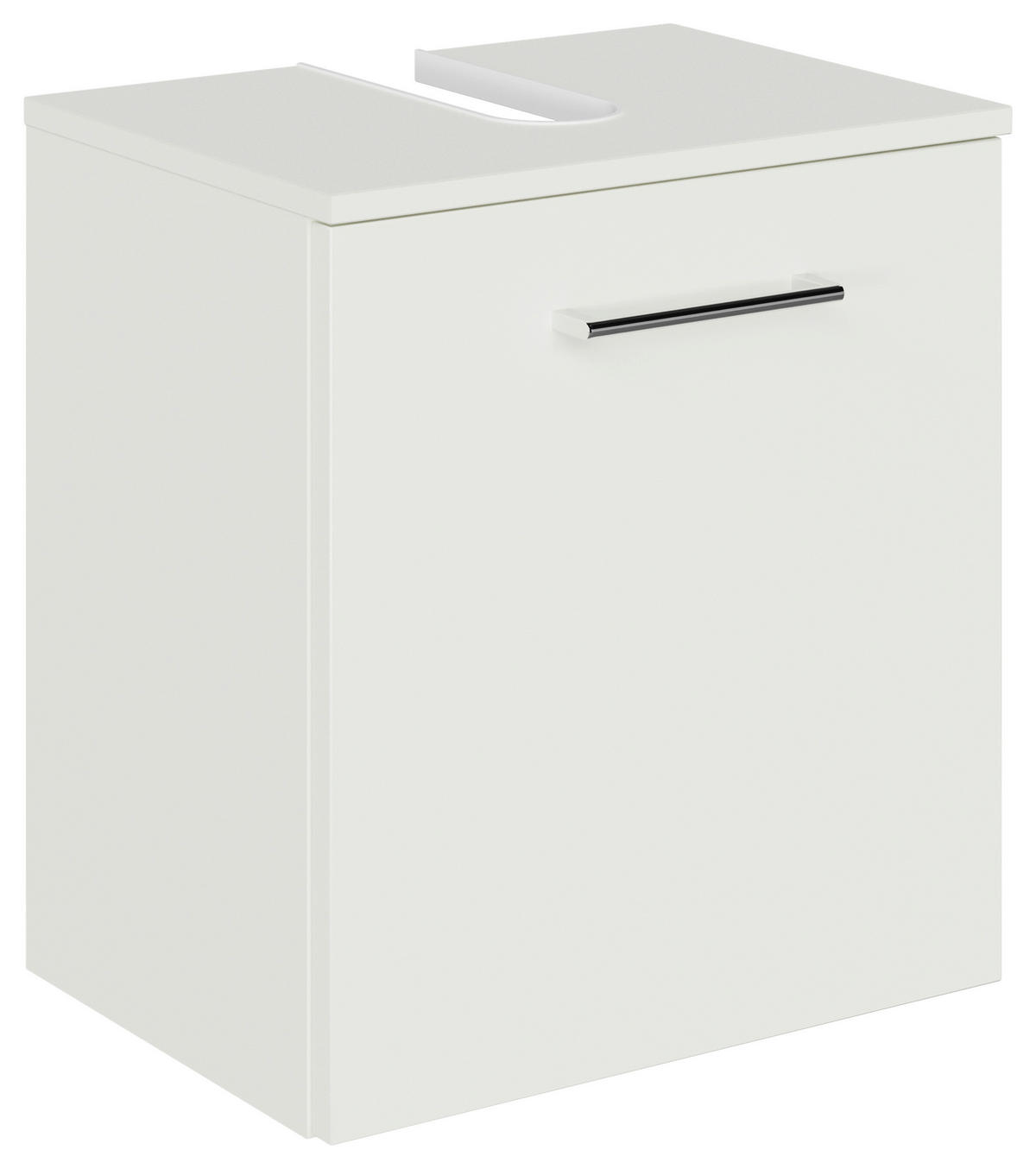 WASCHBECKENUNTERSCHRANK 45/49,8/33,3 cm  - Chromfarben/Weiß, KONVENTIONELL, Holzwerkstoff/Metall (45/49,8/33,3cm) - Sadena