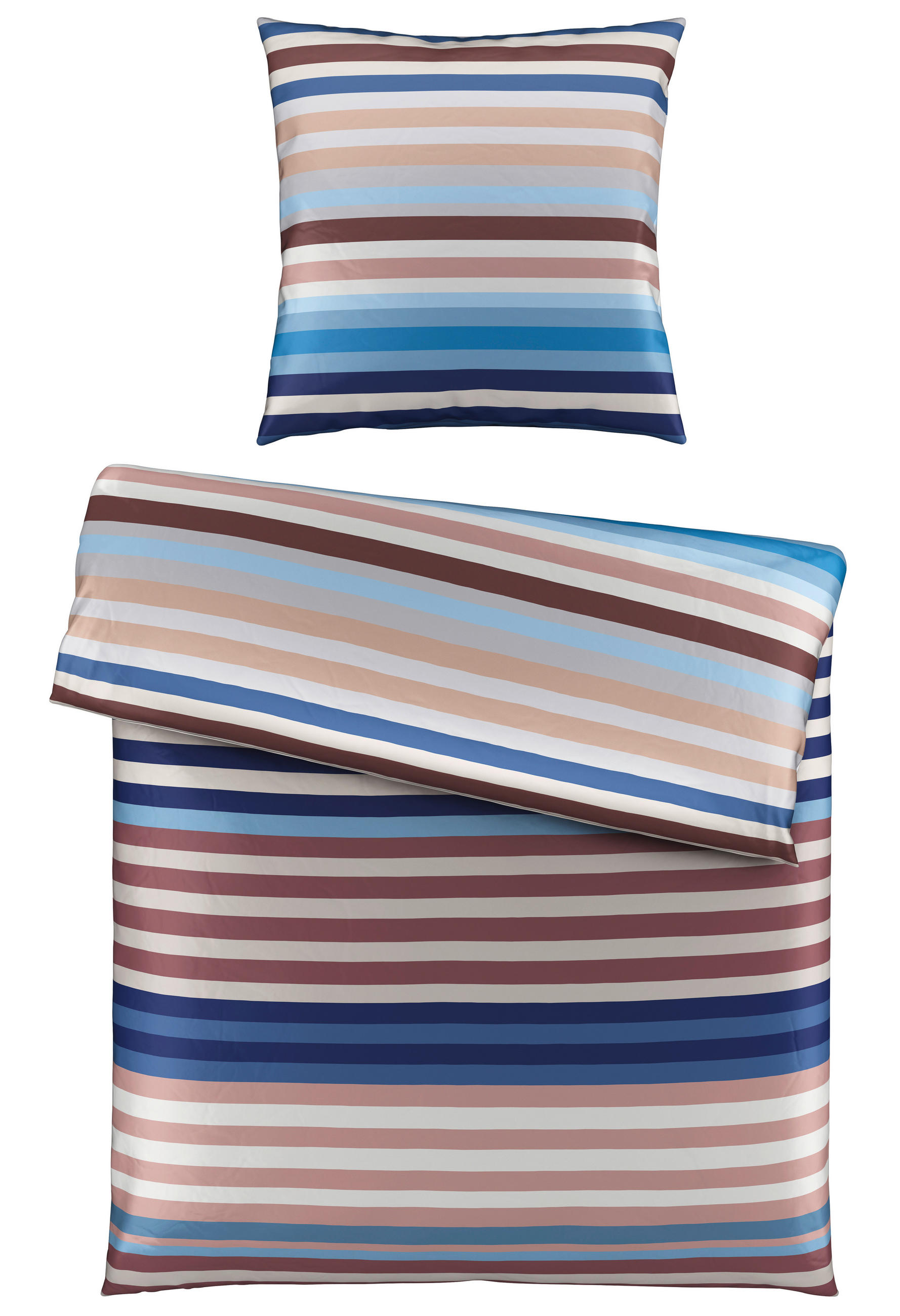 POVLEČENÍ, satén, modrá, 135/200 cm - modrá, Basics, textil (135/200cm) - Novel