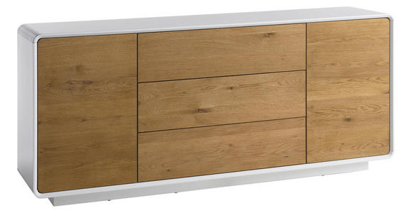 SIDEBOARD 170/76/40 cm - Eichefarben/Weiß, Design, Holz/Holzwerkstoff (170/76/40cm) - Xora