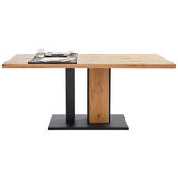 JEDÁLENSKÝ STÔL, divoký dub, antracitová, čierna, farba duba, 200/90/76 cm - čierna/farba duba, Natur, kov/drevo (200/90/76cm) - Linea Natura