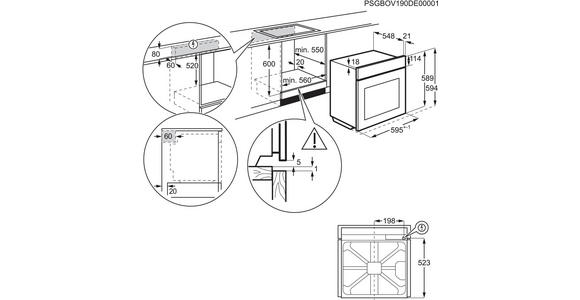 EINBAUHERD DKU35907BK  - Schwarz, Basics, Glas/Metall (59,4/59,4/56,8cm) - Dieter Knoll