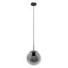 PENDELLEUCHTE 25/35-170 cm  - Schwarz, KONVENTIONELL, Glas/Metall (25/35-170cm)